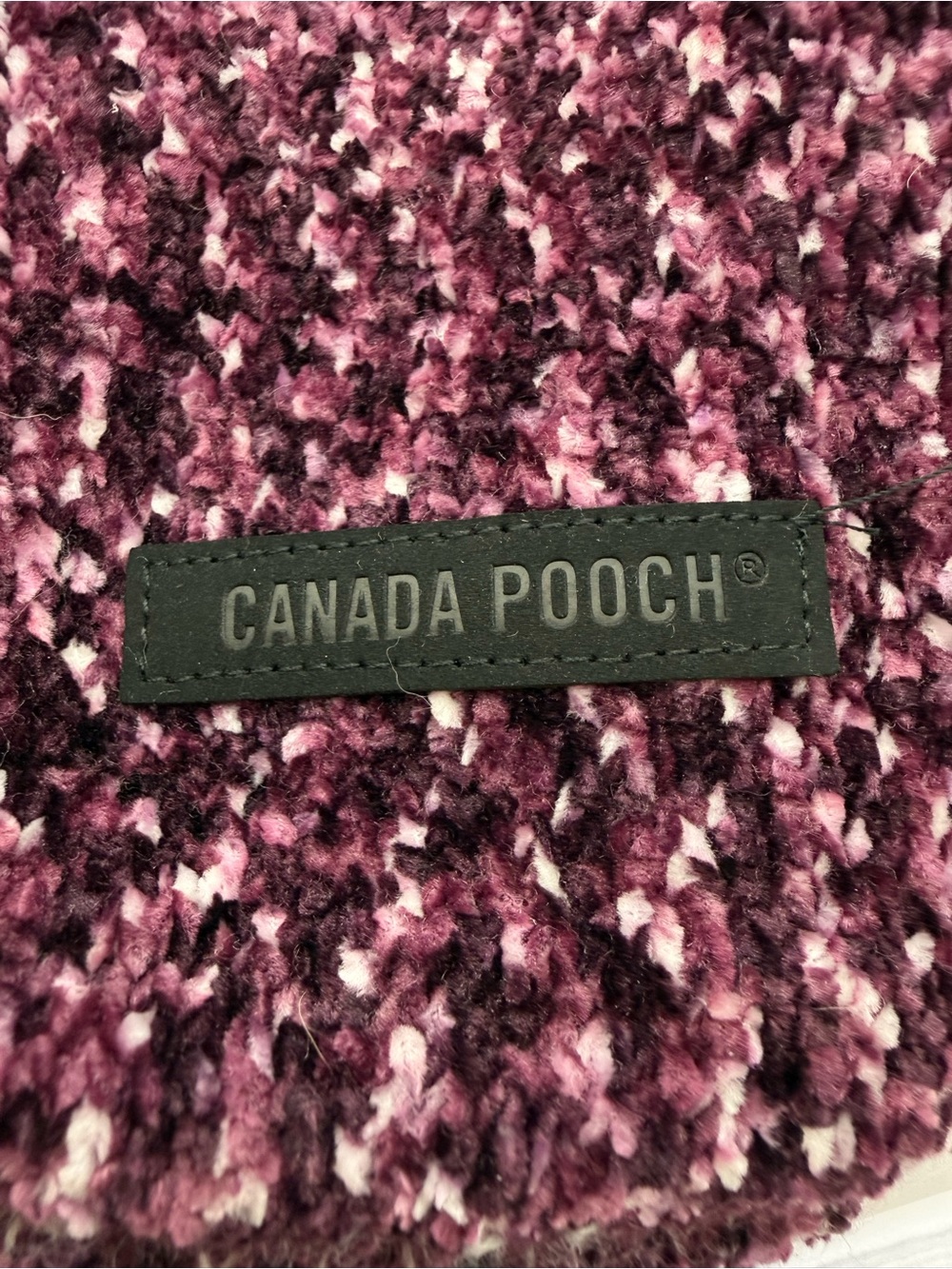 Canada Pooch Purple Bouclé Dog Sweater - Size 8 - Picture 3 of 5